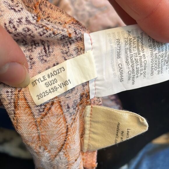 Madewell Bali Blooms Lace-Up Ruffle Hem Midi Dress 8 - Picture 7 of 8